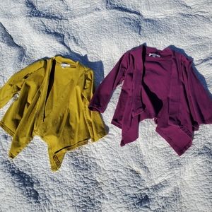 Girls 2T bailey's blossoms open cardigan.